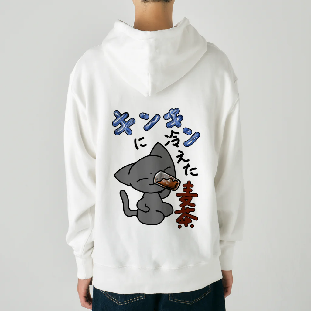 もんたろう本舗の正座ねこ麦茶 Heavyweight Hoodie