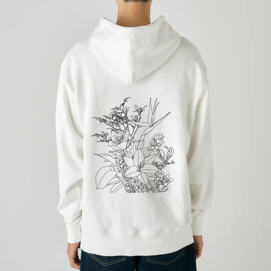 J's egg gardenの植物シリーズ　花束 Heavyweight Hoodie