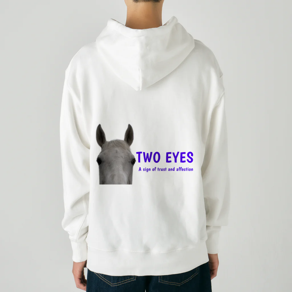 HorseSpaceTsumugiのぶーちゃまのTWO EYES ヘビーウェイトパーカー