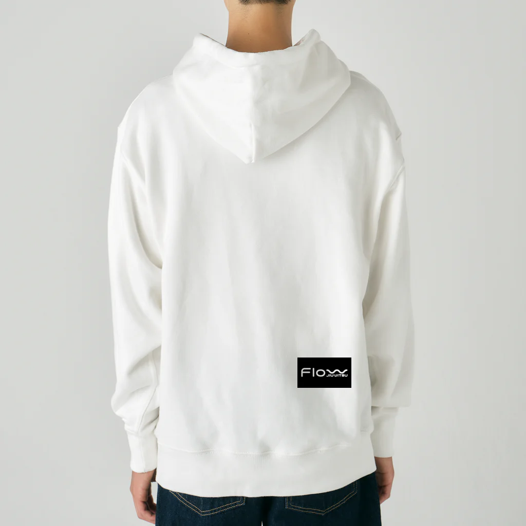 フロー柔術ネットショップのフロー柔術黒長方形ロゴ Heavyweight Hoodie