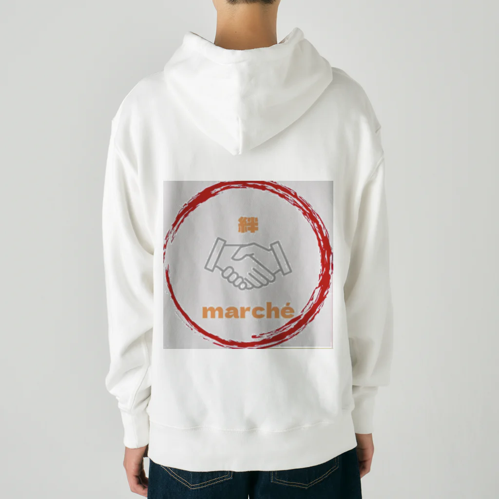 kizuna_marcheの絆marchéロゴ入り Heavyweight Hoodie