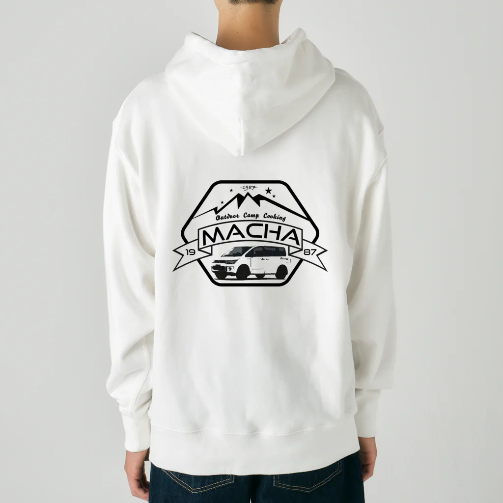 まちゃのキャンプ飯部のまちゃのキャンプ飯部ステッカーのアイテムです Heavyweight Hoodie