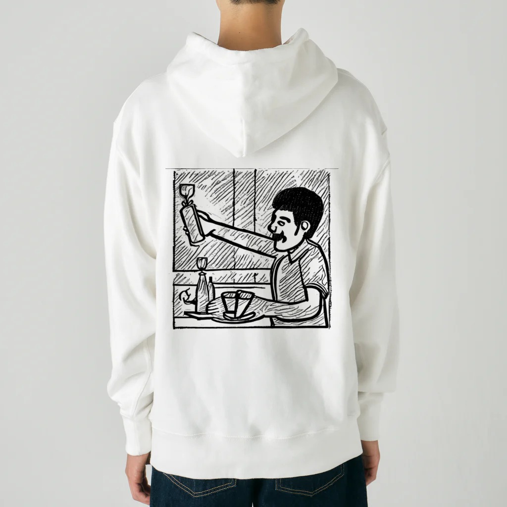 ゴールドビアのline drawing Hoodie,Type-a ヘビーウェイトパーカー