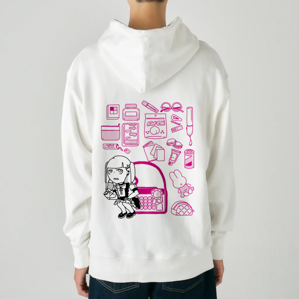 まつだあゆのすずりのあたし♡限界♡KAWAII(バックプリント) Heavyweight Hoodie