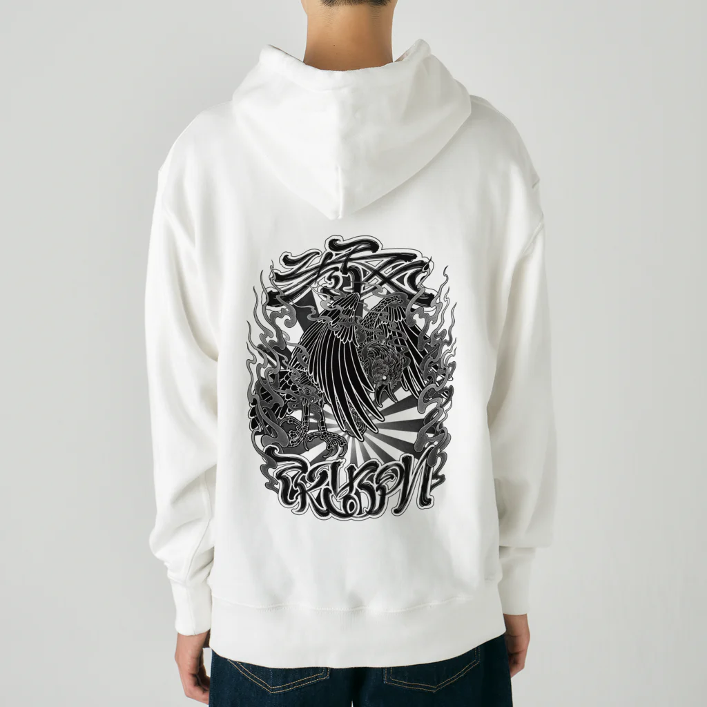 Y's Ink Works Official Shop at suzuriのCROW  Heavyweight Hoodie