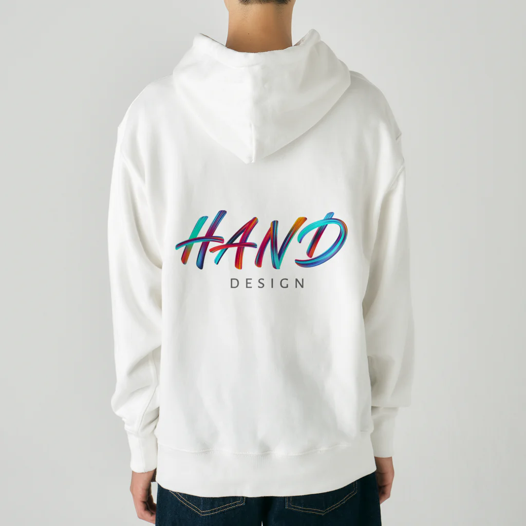 HAND_design_2023のHANDロゴ(グラデーション) ヘビーウェイトパーカー