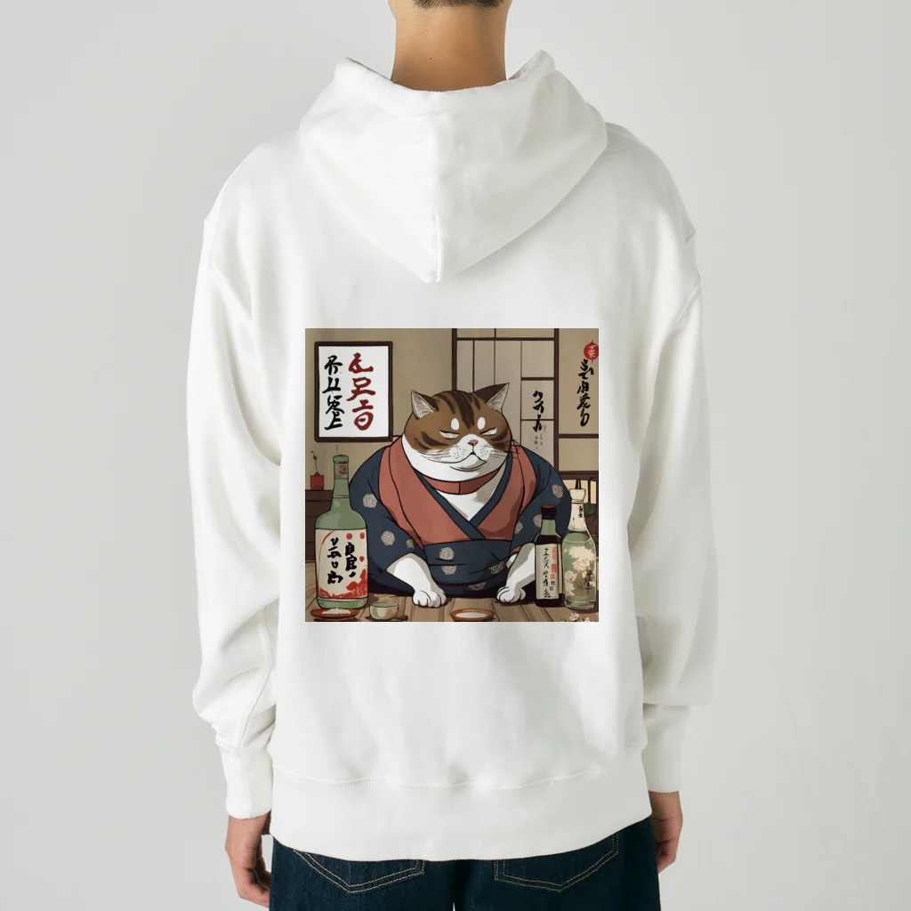 酔丸の酔いどれ猫　酔雷 Heavyweight Hoodie