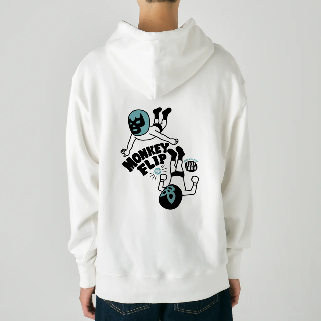 LUCHAの(バックプリント)MONKEY FLIP Heavyweight Hoodie