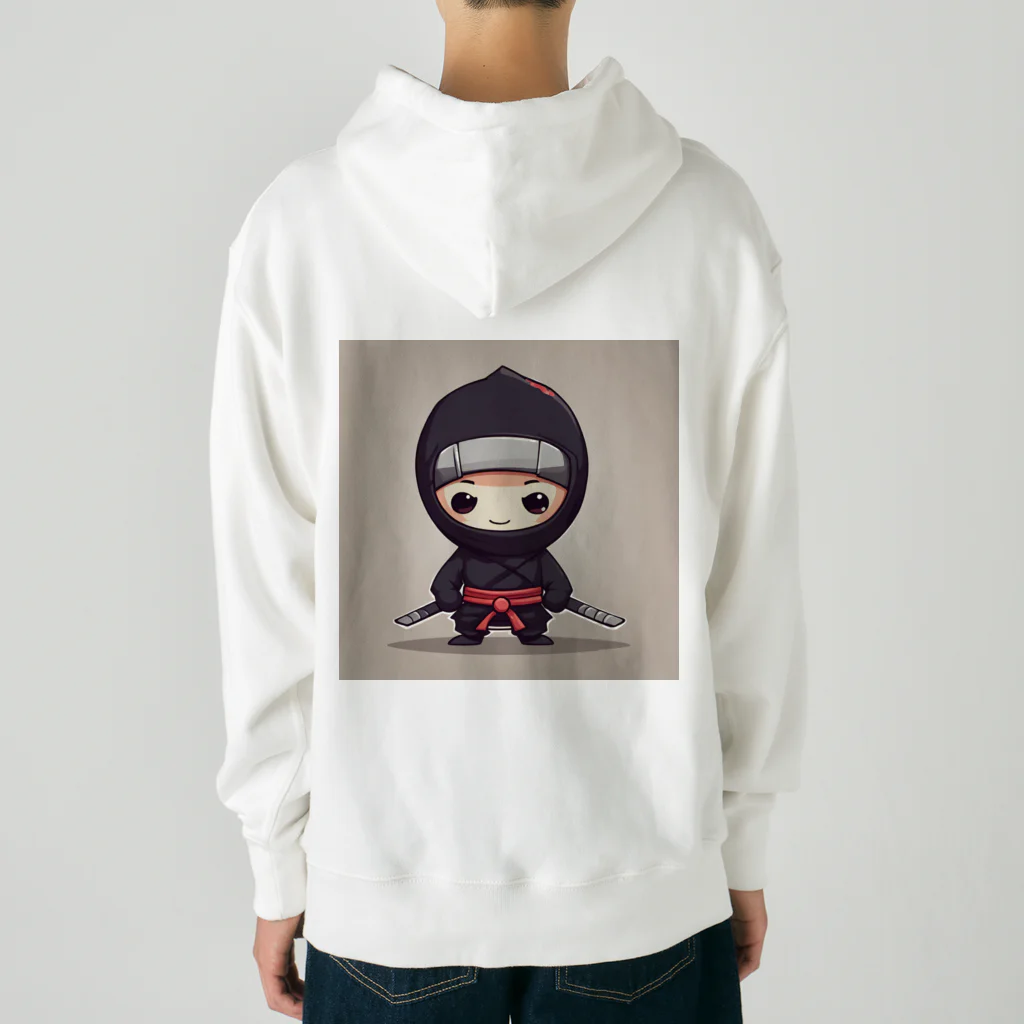 d-design-labのかわいい忍者のイラストグッズ Heavyweight Hoodie