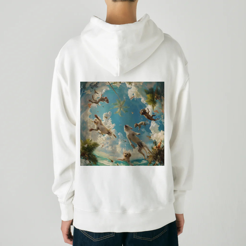 AQUAMETAVERSEのワンちゃんたちのパラダイス アメジスト 2846 Heavyweight Hoodie