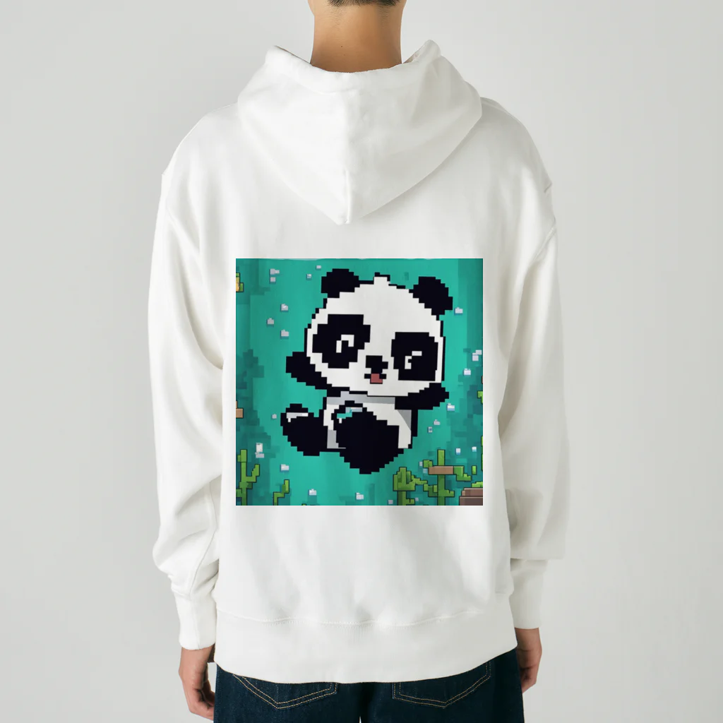 Smile Pop Artの水中パンダ Heavyweight Hoodie