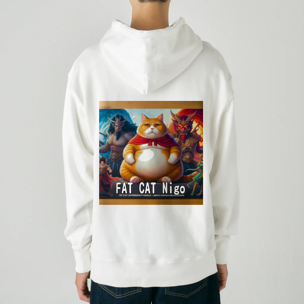 ニゴ猫　shopのFAT CAT HERO Nigo デブ猫勇者ニゴ ヘビーウェイトパーカー