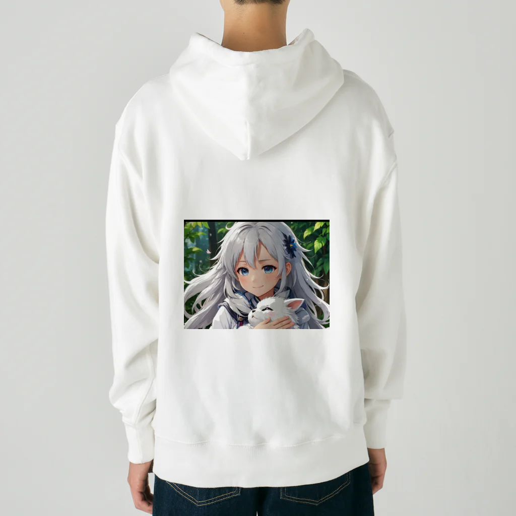 巫女スタぐらむのだっこされる神様 Heavyweight Hoodie