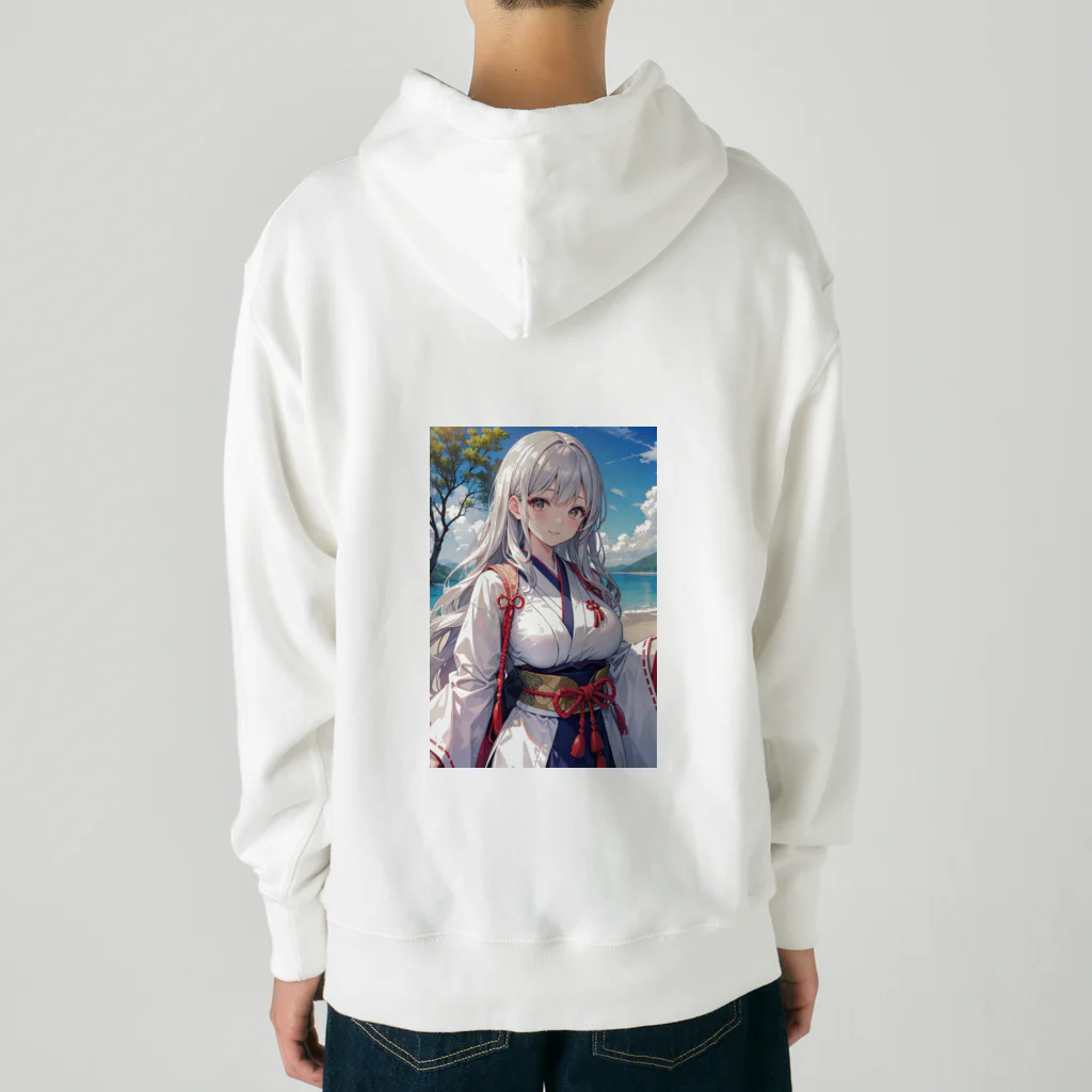 巫女スタぐらむの母性溢れる巫女 Heavyweight Hoodie