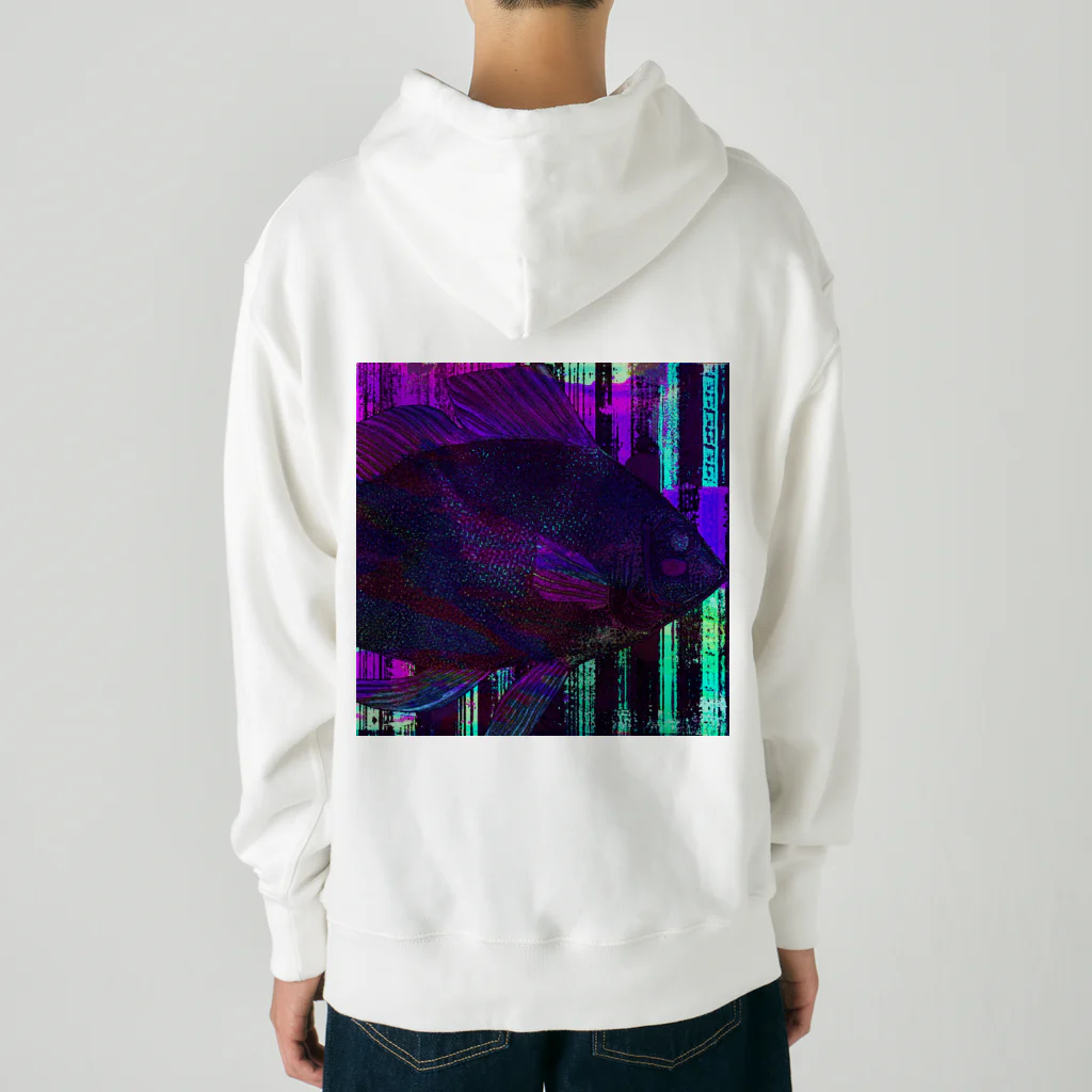 水草の六月を泳ぐ魚 Heavyweight Hoodie