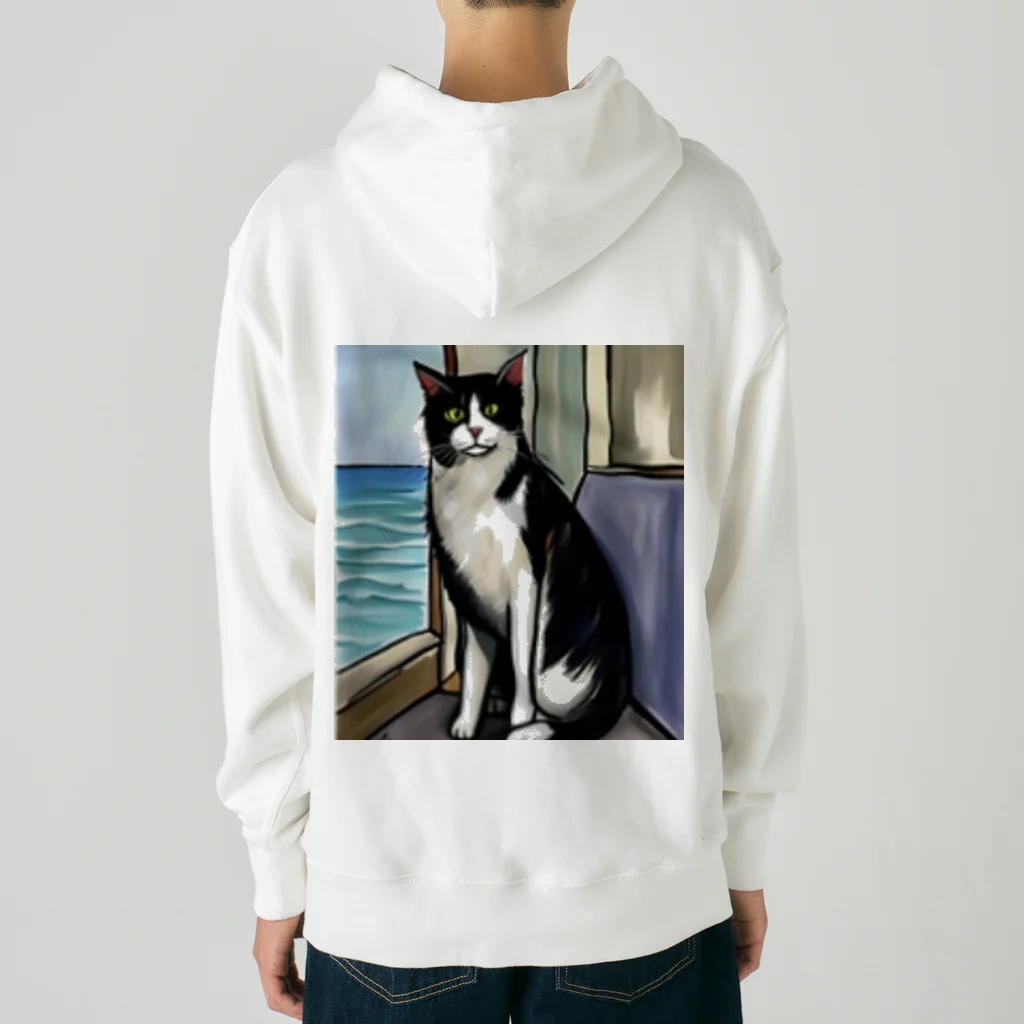 Ppit8の旅する猫 Heavyweight Hoodie