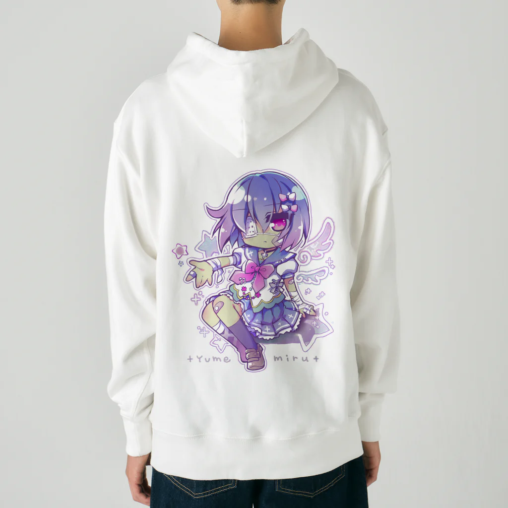 月蝕ざっか店＠SUZURIの<dolls>ユメミル （For Backprint） Heavyweight Hoodie