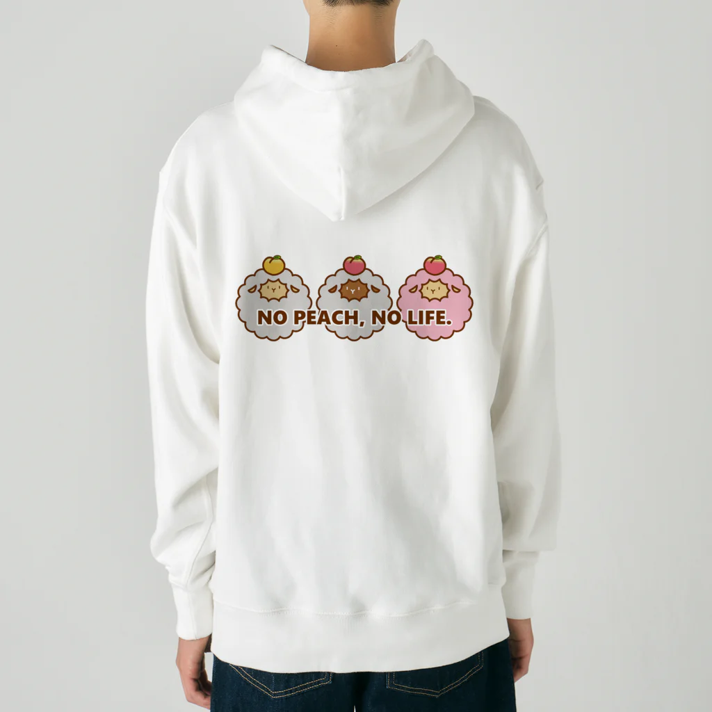 Nari's Farm(ナリズファーム)ひつじと桃のNO PEACH, NO LIFE. ×3 Heavyweight Hoodie