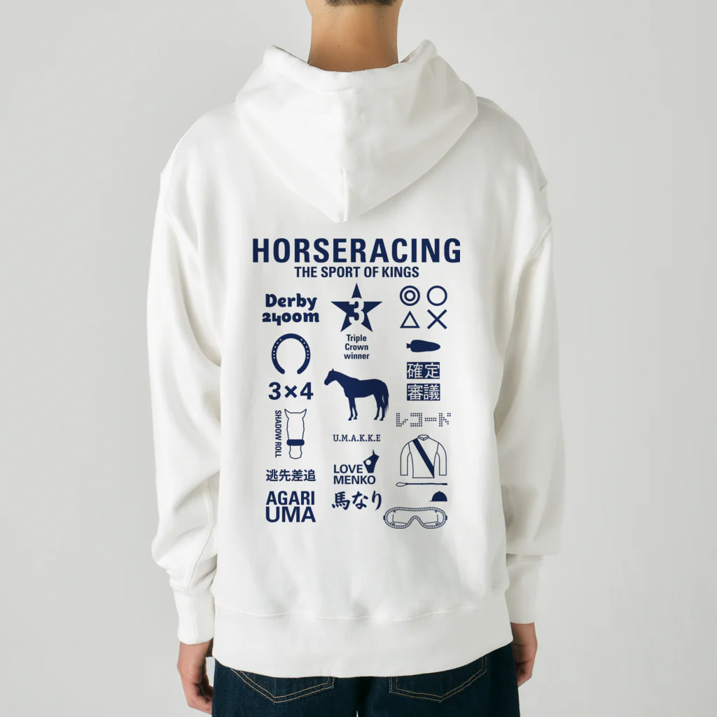 KAWAGOE GRAPHICSのHORSERACING GRAPHICS 紺 ヘビーウェイトパーカー