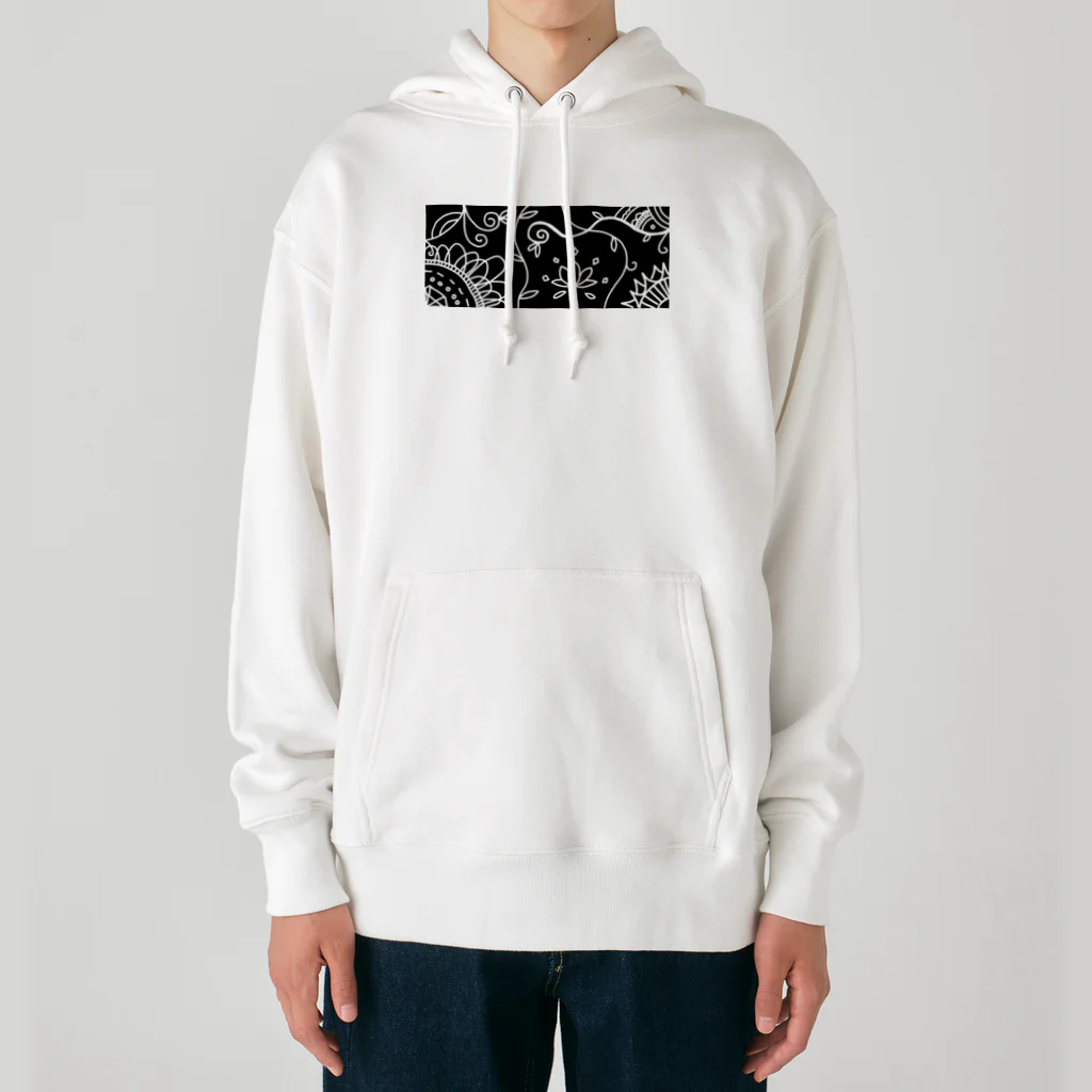 maru houseのアジアン風モノクロ Heavyweight Hoodie