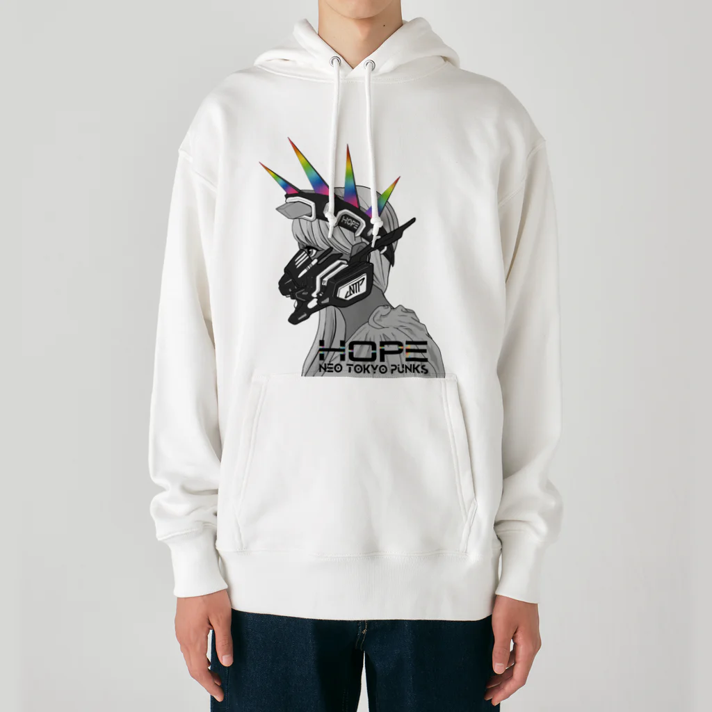 VΞDRA ART WORKSのNTP Guild HOPE - Statue of Liberty Punks / Woman Heavyweight Hoodie