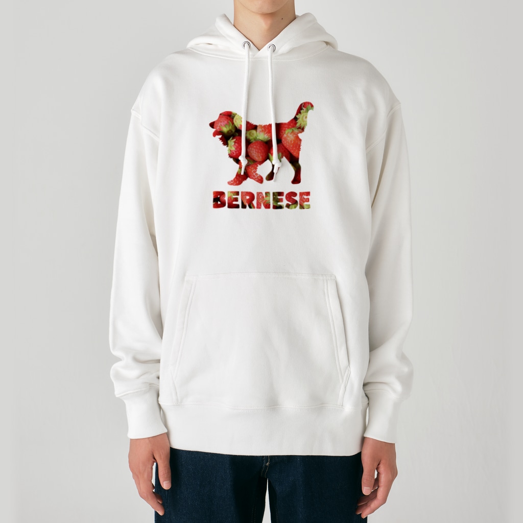onehappinessのいちご　バーニーズマウンテンドッグ Heavyweight Hoodie