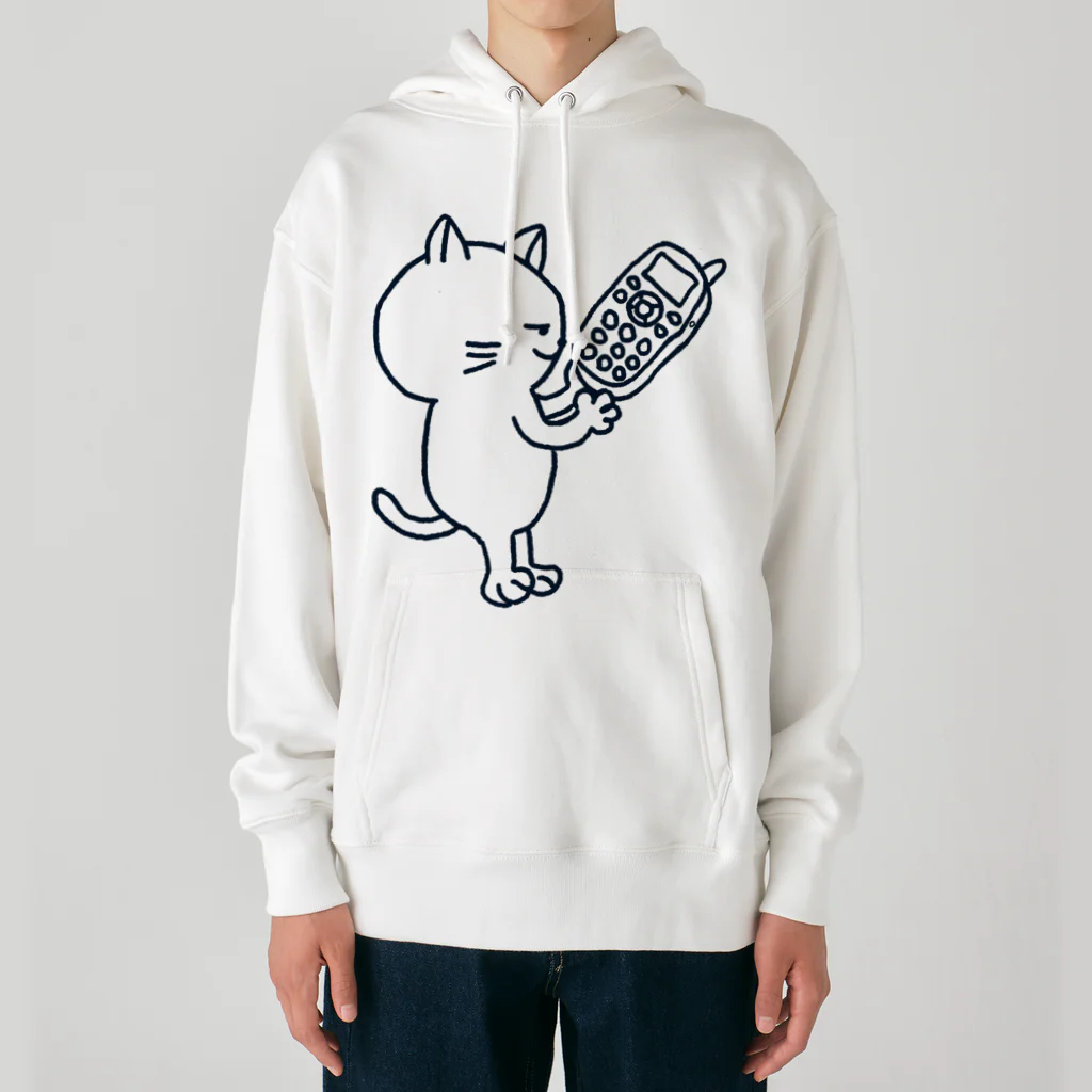 風野ひつじのガラケー猫 Heavyweight Hoodie