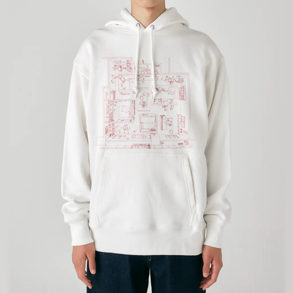 MOUSOU drawingのARINOSU APARTMENT Heavyweight Hoodie