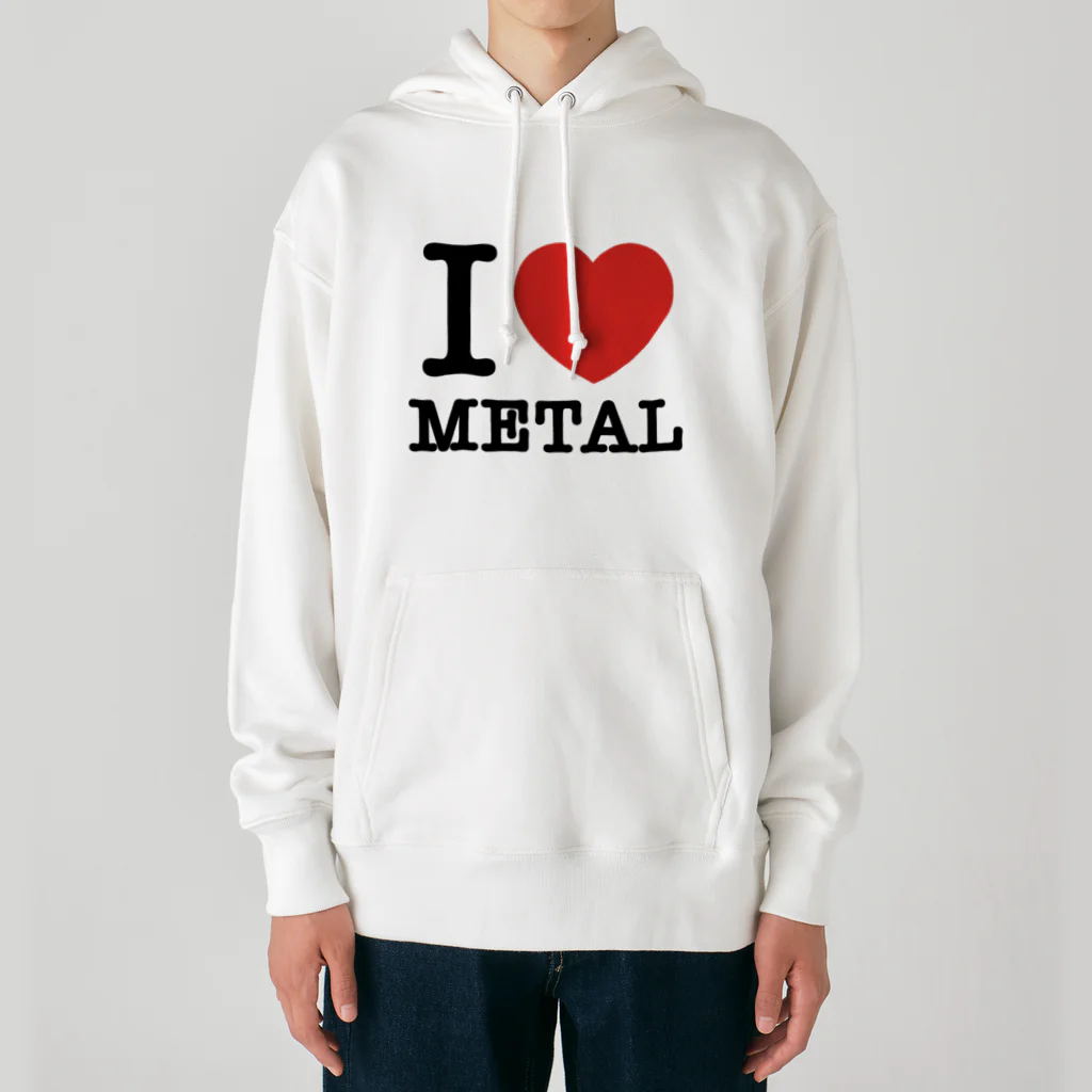 HachijuhachiのI LOVE METAL Heavyweight Hoodie