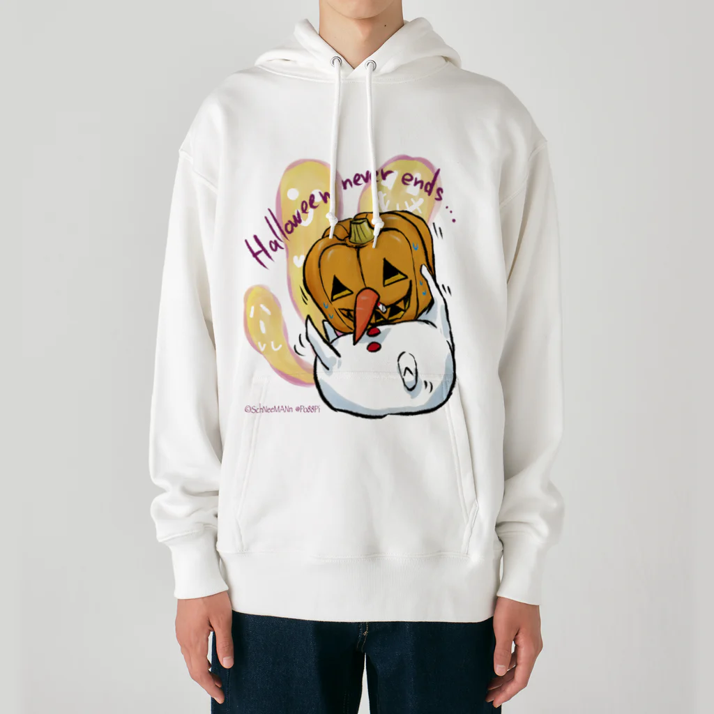 Le souffle blanc@SUZURIのしゅねまんハロウィンコスプレ ジャック・オーランタン Heavyweight Hoodie