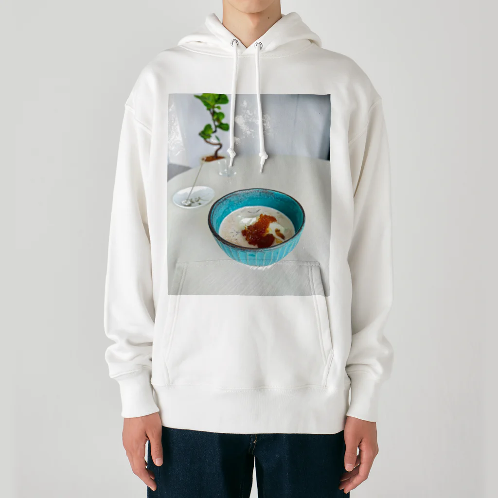 広瀬情報企画の朝飯 Heavyweight Hoodie