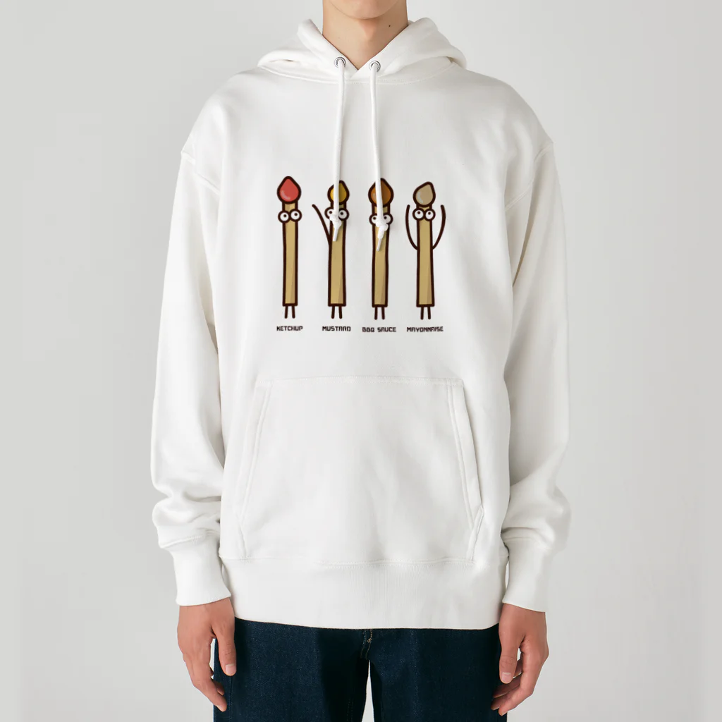 高堂玲/イラストの方のフライドポテト4兄弟 Heavyweight Hoodie