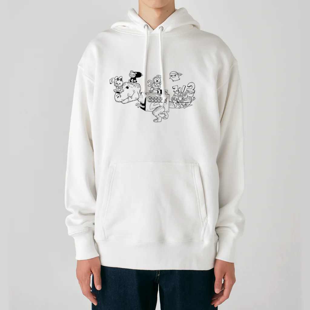 CHE 2 TOWNの全員集合！（モノクロ） Heavyweight Hoodie