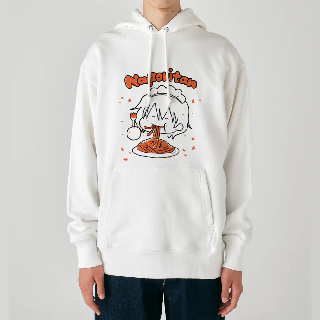 はつしも工房の喫茶ゆりィの飛び散りナポリタン Heavyweight Hoodie