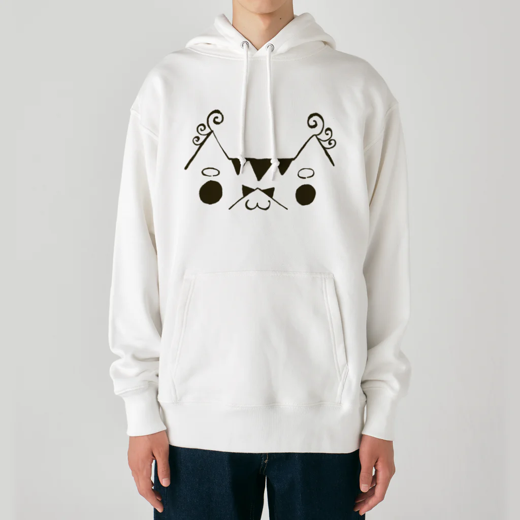 麟童ましゅ🐈🌟🎨Vcreatorの顔文字おちちょ Heavyweight Hoodie