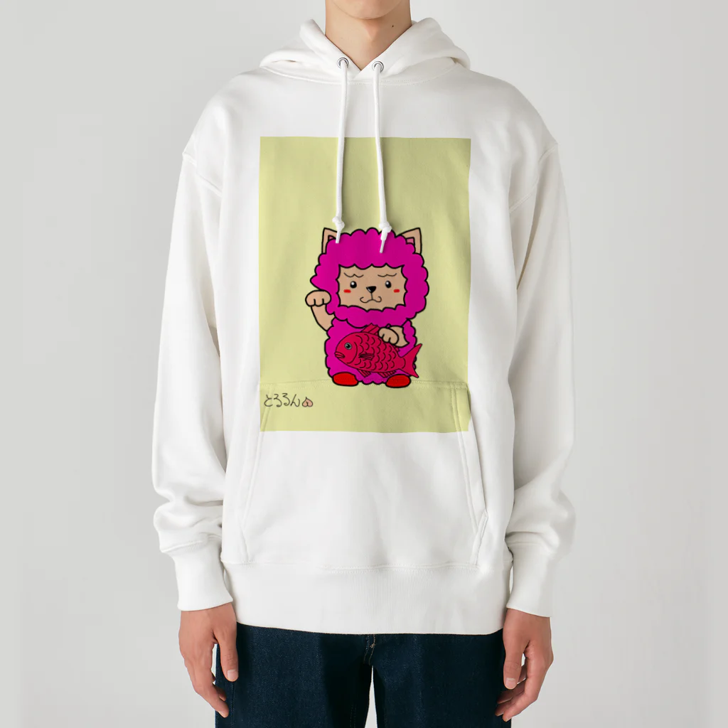 とるるん(お尻フェチ&ちっぱい愛好会会員②)の招き夢羊ん Heavyweight Hoodie