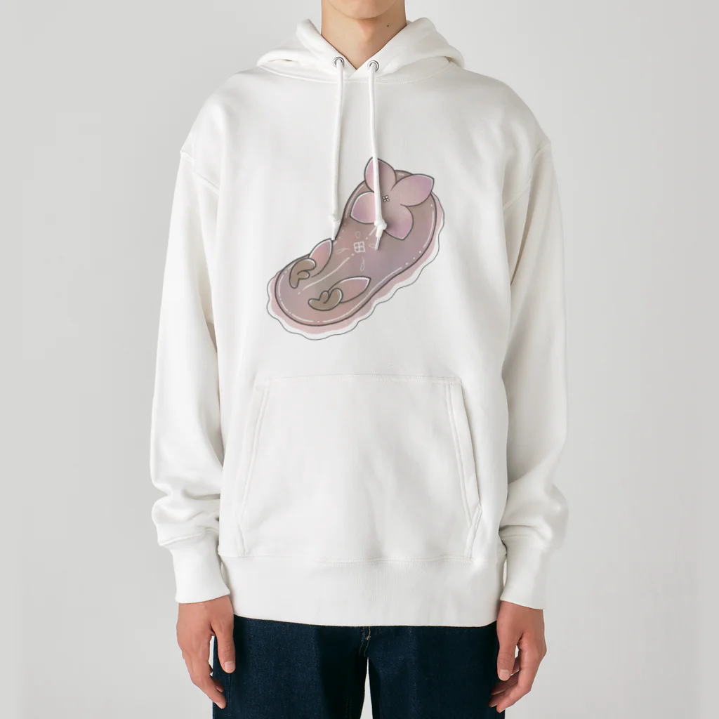 Jackalope Houseのツノアリウサギアジサイモドキウミウシ 桃色ver. Heavyweight Hoodie