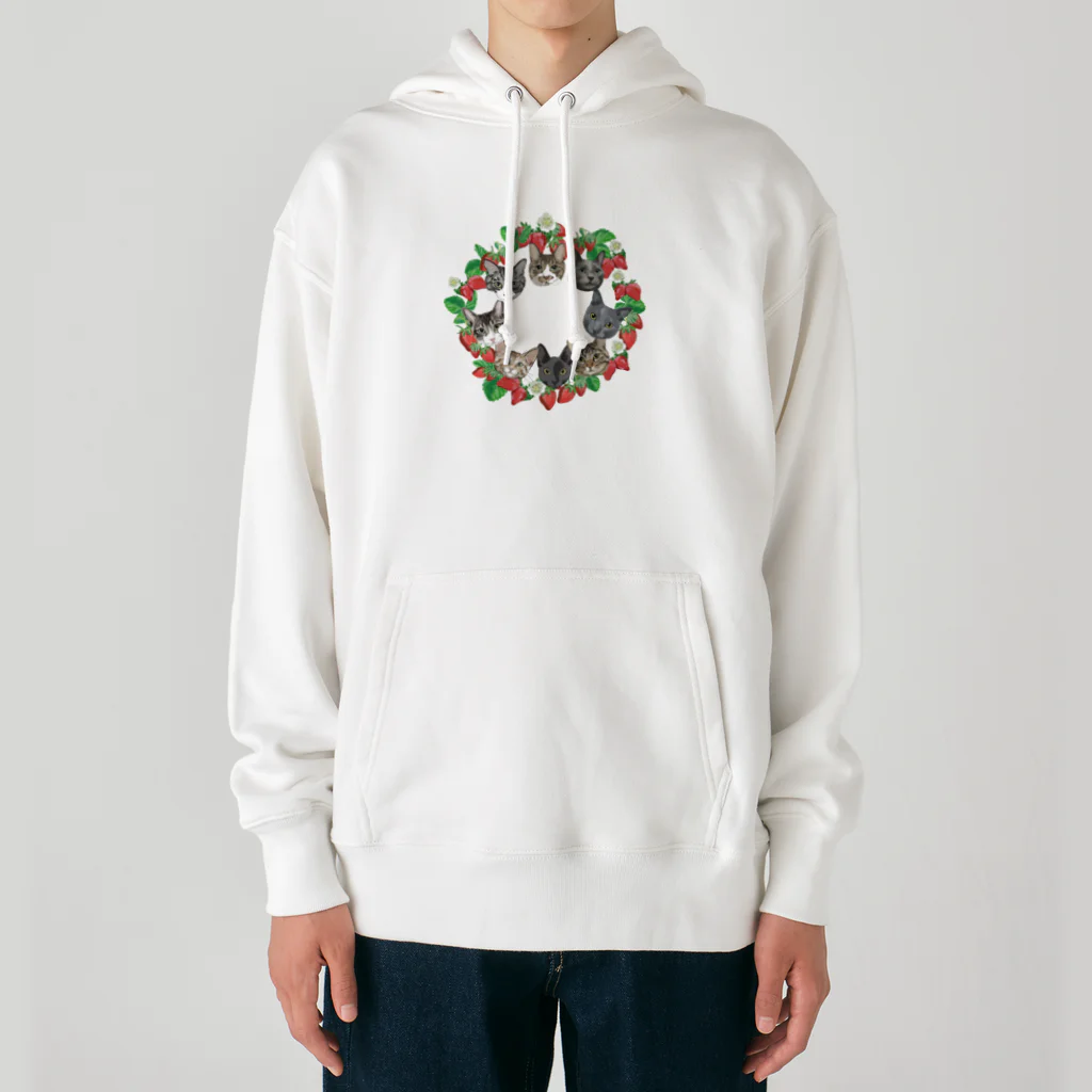 みきぞーん｜保護猫 ミッキー画伯と肉球とおともだちのmuchaguraainima　usagi Heavyweight Hoodie