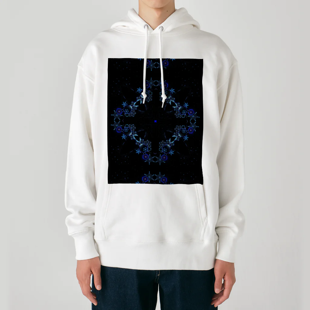 おらげ昇天の麻柄点描画 Heavyweight Hoodie