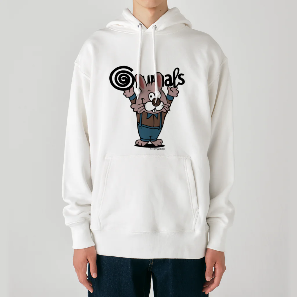 Grumals＋sonotasのぐるまるズLOGO＋ウサギ Heavyweight Hoodie