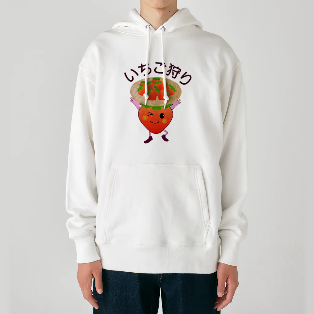 chicodeza by suzuriのいちご狩り！ Heavyweight Hoodie