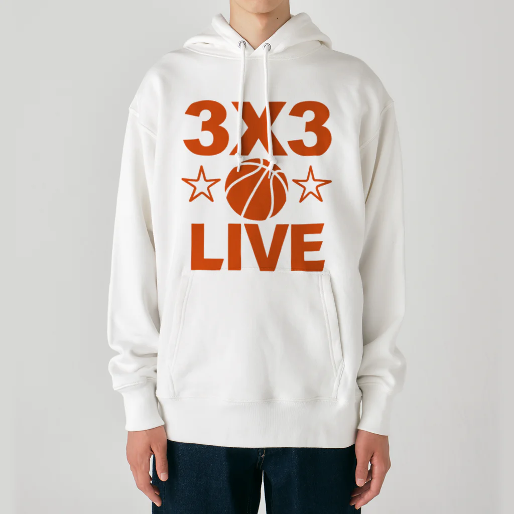 sports_tower スポーツタワーの3x3・オレンジ・スリーエックススリー・3人制バスケ・Tシャツ・アイテム・グッズ・ストリートバスケ・バスケットボール・スピーディーなバスケ・1試合10分間の21点ノックアウト・スポーツ・有望 Heavyweight Hoodie