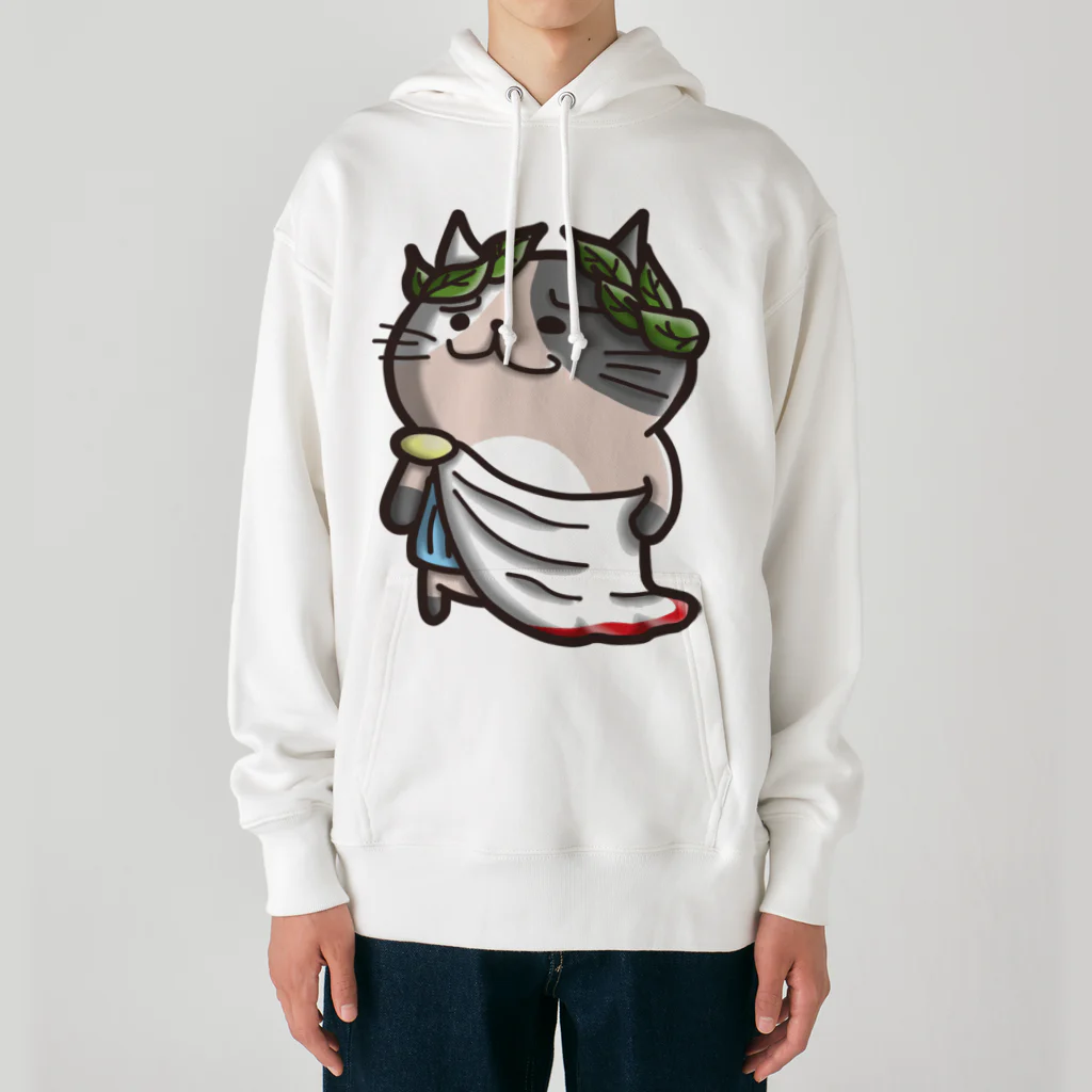 ひよこ男爵とまだむにゃんのにゃえさる (まだむにゃん) Heavyweight Hoodie