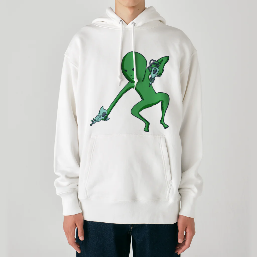 doteauの宇宙人くん：光線ピューピュー Heavyweight Hoodie