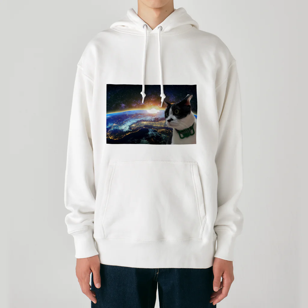 さかなの宇宙猫サスケ Heavyweight Hoodie