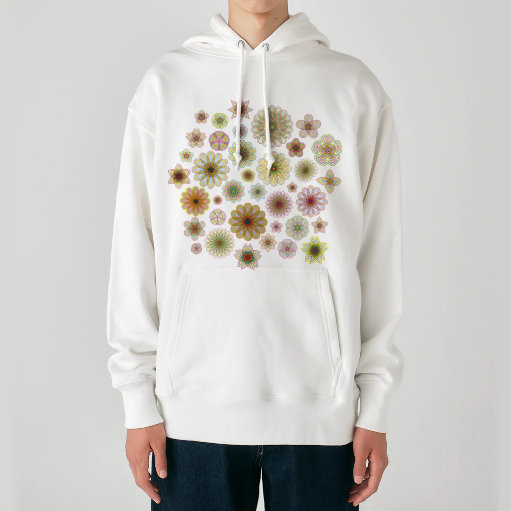 kimchinのやさしい色合いの花柄 Heavyweight Hoodie