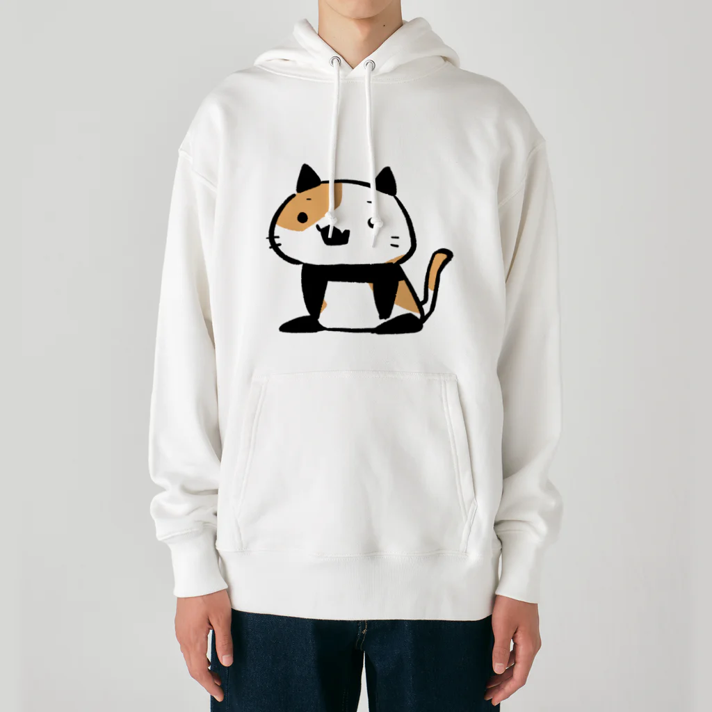 うさやのパンダ風味の三毛猫 Heavyweight Hoodie