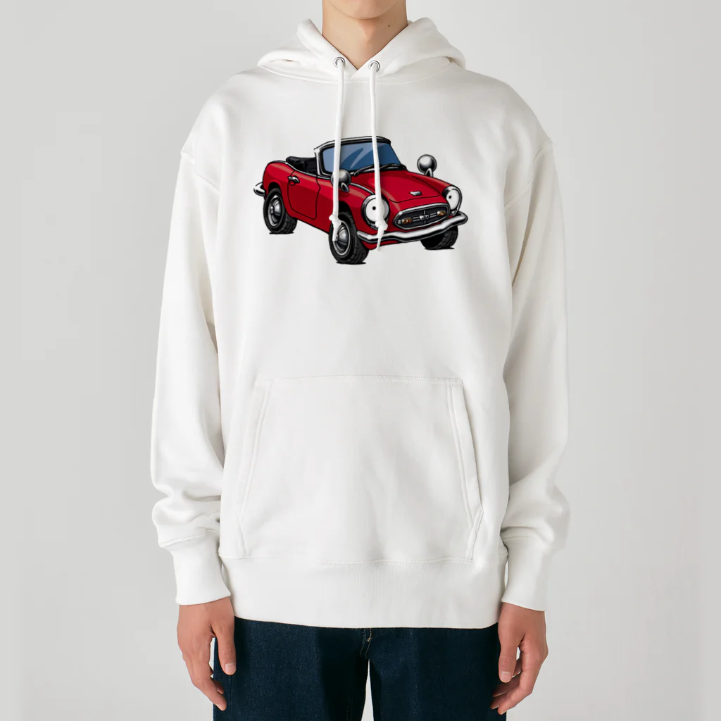 kimchinのコミカルで昭和レトロなスポーツカー　ホンダS600 エスロク Heavyweight Hoodie