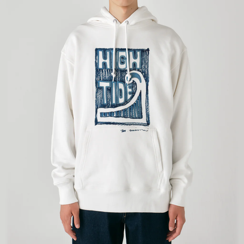 masahiro_minami_artのHIGH TIDE（ブルー） Heavyweight Hoodie