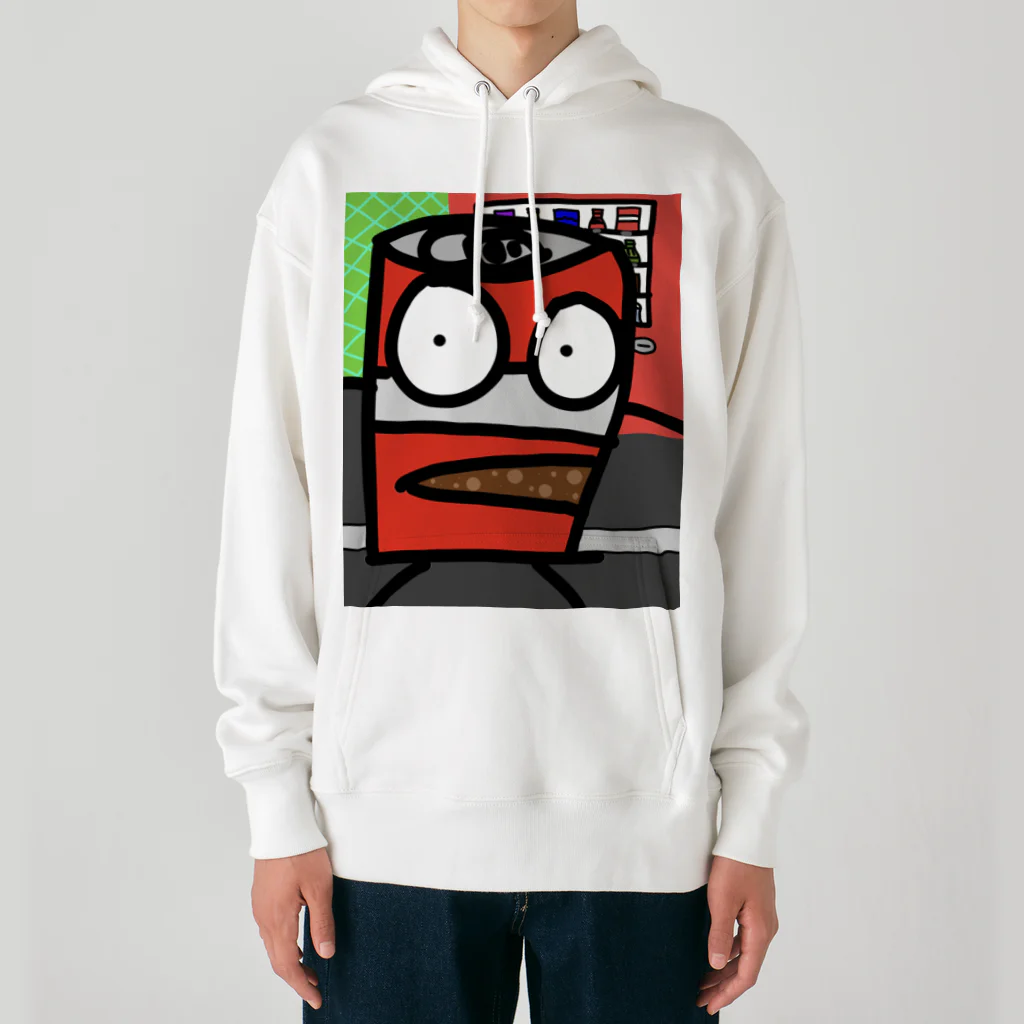 雄大な蒼い空の缶ジュースのコーラくん Heavyweight Hoodie